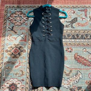 12th Heart Black Bodycon Dress. size small